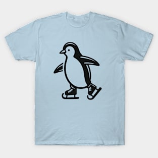 Penguin Ice Skating T-Shirt